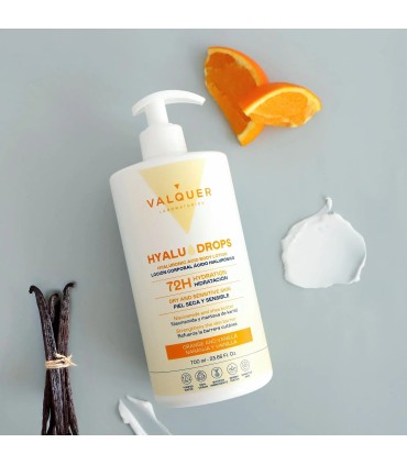 Loción corporal NARANJA y VAINILLA  hyaludrops Valquer