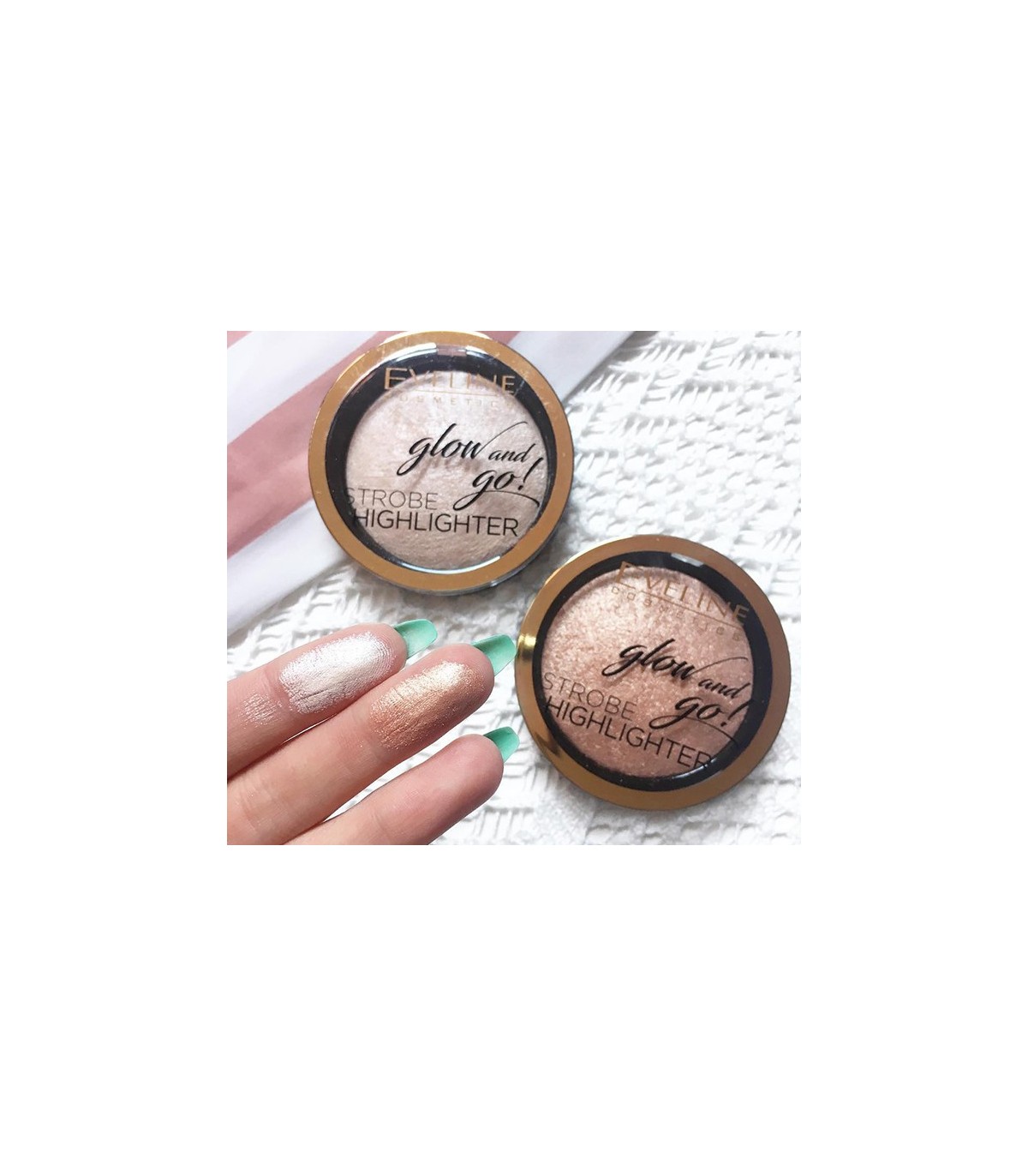 Strobing Illuminating Powder In Champagne - Highlighter Für Strahlenden Glow, Trocken Oder Nass Auftragbar
