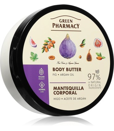 Manteca corporal HIGOS y ACEITE DE ARGÁN Green Pharmacy