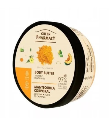 Manteca corporal CÚRCUMA y ACEITE DE CALABAZA Green Pharmacy