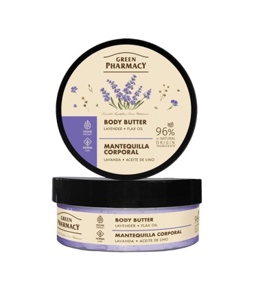 Manteca corporal LAVANDA y ACEITE DE LINO Green Pharmacy
